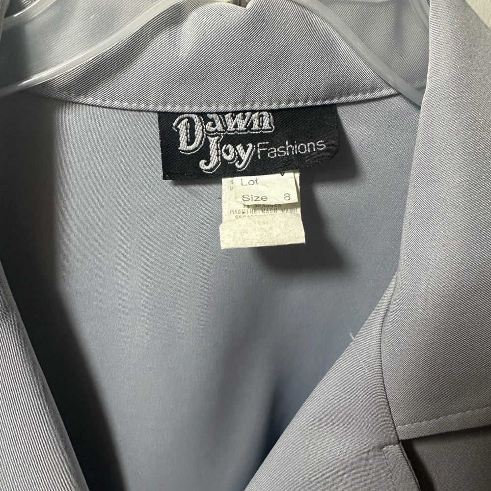 Vintage Women's Gray Blazer Jacket - Picture 4 of 4